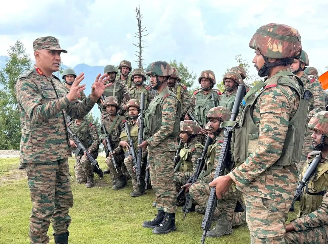 Lt Gen Pratik Sharma Assesses Security Measures and Readiness Along North Kashmir LoC