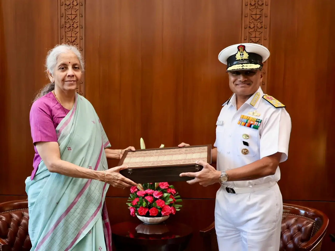 Indian Navy Chief Admiral Swaminathan Meets Finance Minister Sitharaman to Discuss Strategic Security Priorities