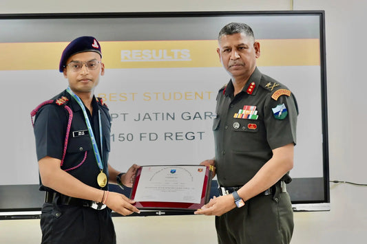 Regimental Signaller Officers Course Concludes with Captain Jatin Garg Recognized as Best Student