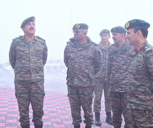 Lt Gen Manraj Singh Mann Reviews Combat Readiness of Trishakti Corps’ Striking Lion, Black Cat Divisions