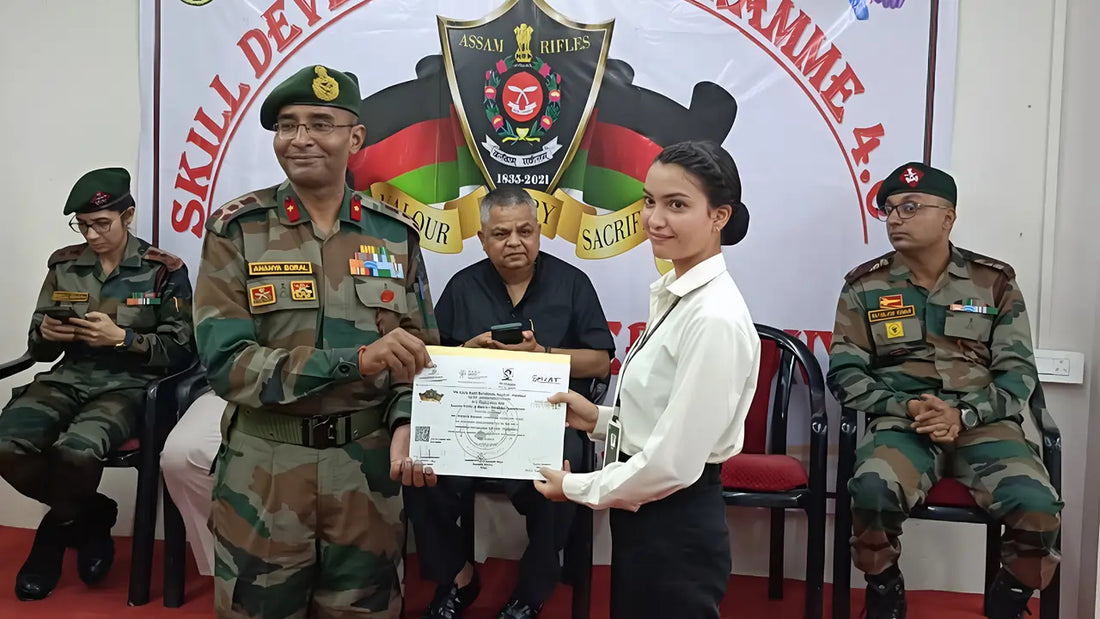 Assam Rifles Honors Skill Development Graduates in Manipur's Youth Empowerment Initiative