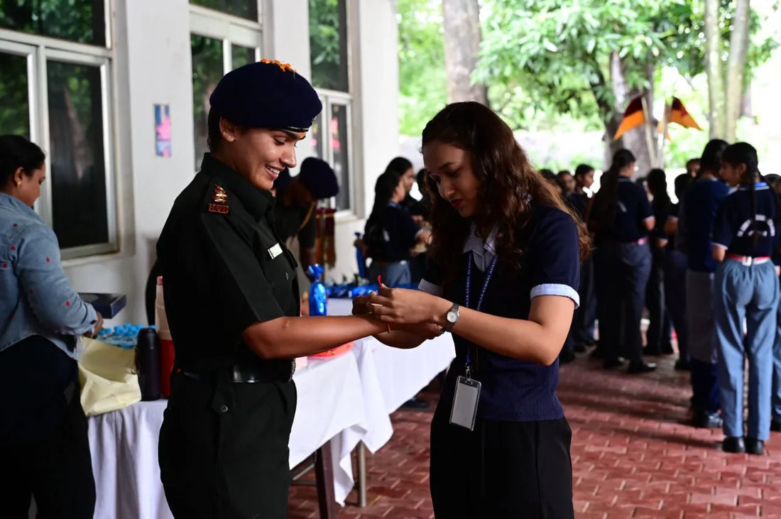 40 Kashipur Schoolchildren Celebrate Raksha Bandhan With Army Personnel at Hempur RTS & D