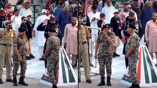 Pakistani Ranger Salutes Indian Officer During Attari-Wagah Ceremony: Viral Video Sparks Discussion