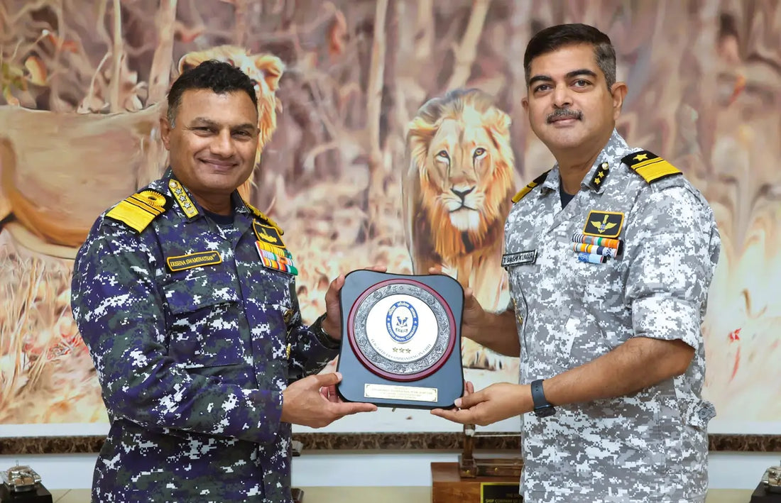 Vice Admiral Swaminathan Evaluates Coastal Security at Indian Coast Guard Headquarters