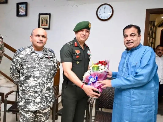 Maj Gen Vivek Tyagi Engages with Nitin Gadkari for Enhancing NCC Infrastructure in Maharashtra
