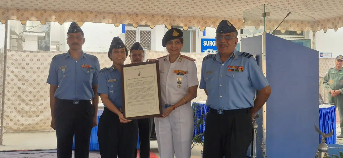 Surgeon Vice Admiral Arti Sarin Launches Cataract Surgical Camp at 12 Air Force Hospital, Gorakhpur