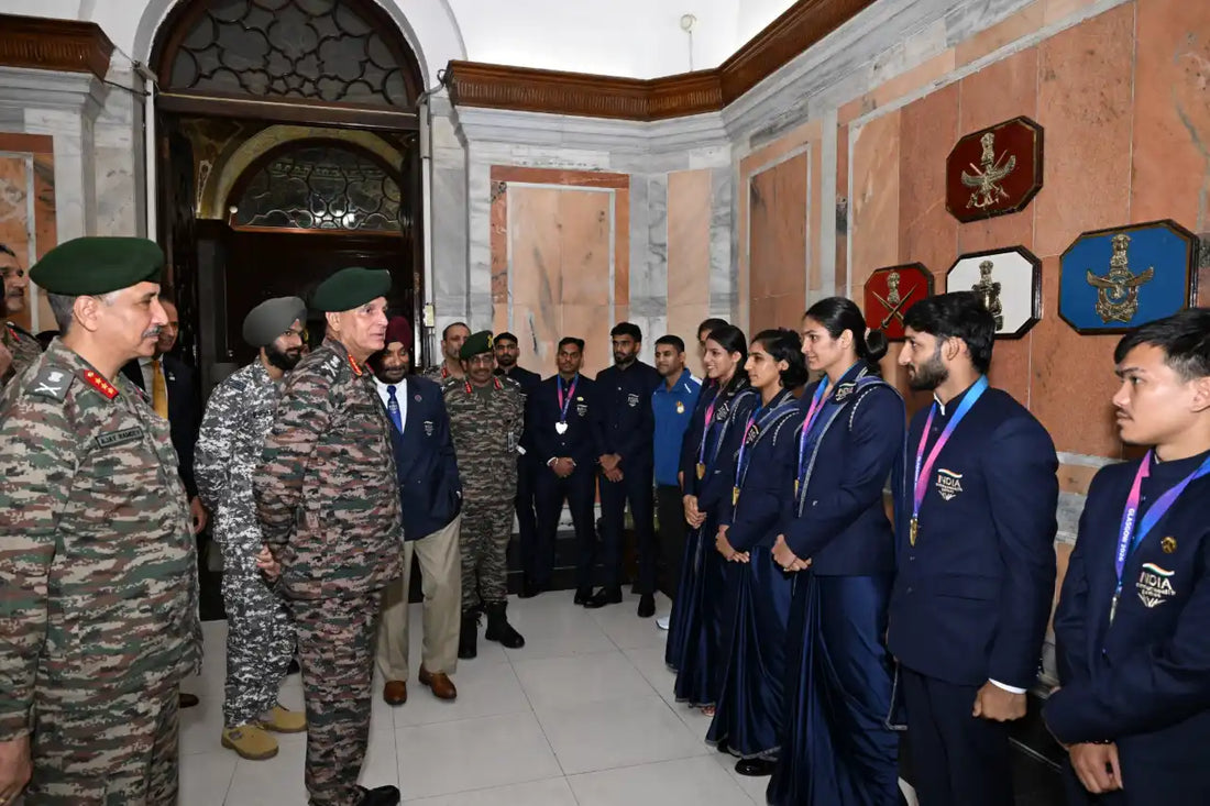 General Dhiraj Seth Felicitates Indian Army Athletes After 16-Medal Haul at Commonwealth Games 2026