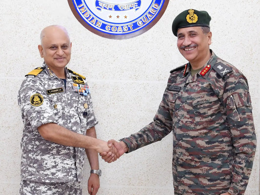 Lt Gen Ajay Ramdev and DG Indian Coast Guard Discuss Strengthening Military Cooperation and Integration
