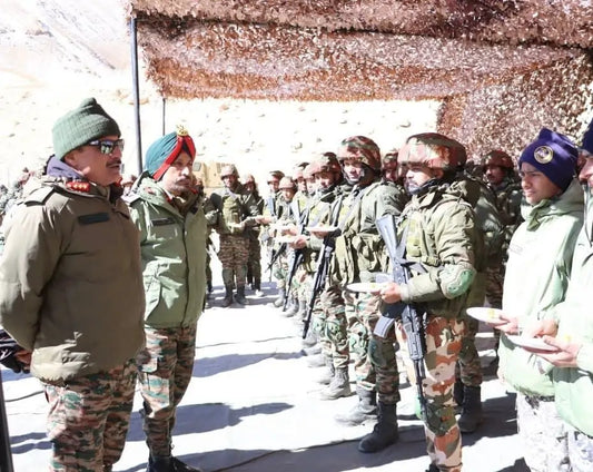 Lt Gen Hitesh Bhalla Evaluates Combat Readiness at Ladakh's Forward Positions