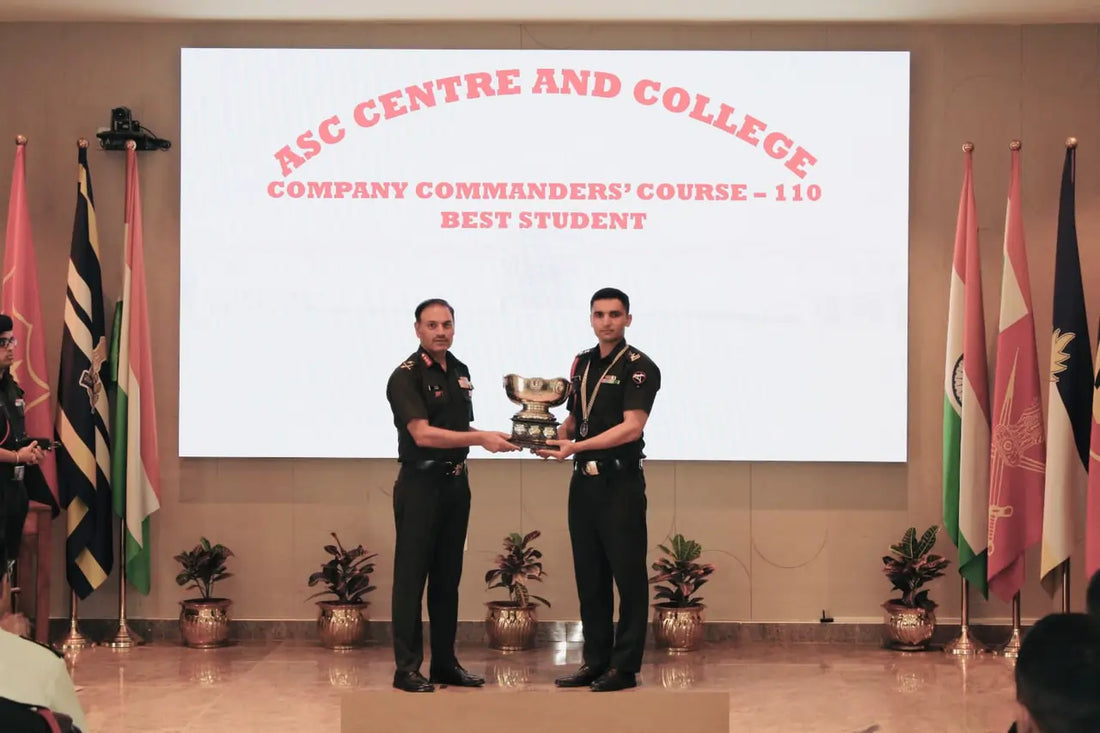 Company Commanders’ Course at ASC Centre & College Concludes; Lt Col Upender Honored as Best Student