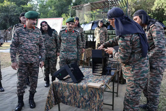 Lt Gen Rajesh Pushkar Evaluates Combat Readiness of Black Arrow Brigade within Kharga Corps