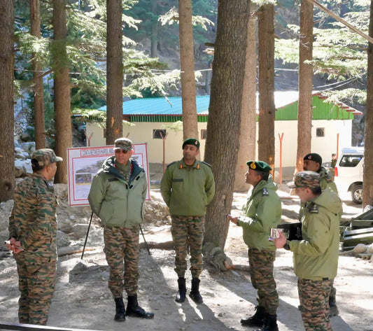 Lt Gen DG Misra Assesses Operational Readiness and Infrastructure Rebuilding in Harsil Sector