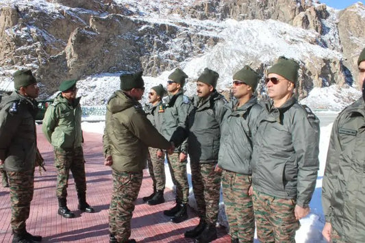 Lt Gen Hitesh Bhalla Assesses Tiger Hill Brigade's Security and Operational Readiness
