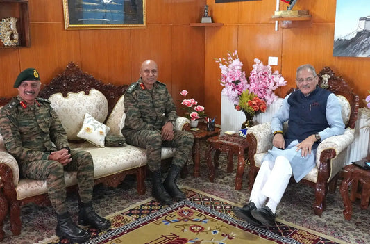 Lt Gen Pratik Sharma, Ladakh LG Assess Security Situation Following Leh Unrest