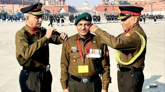 Honorary Captain Rank Bestowed Upon Subedar Major Sanjay Kumar on Republic Day 2026