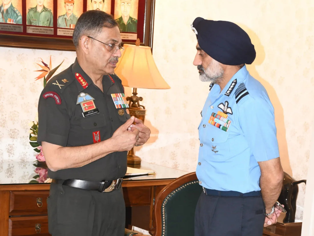 Air Chief Marshal Amar Preet Singh Meets Western Army Commander in Chandimandir to Boost Jointness