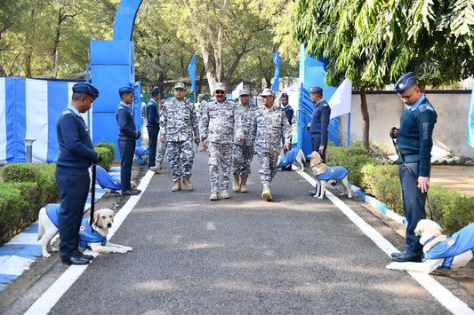 Air Marshal Jeetendra Mishra Evaluates Readiness and Initiatives at Faridabad Air Force Station