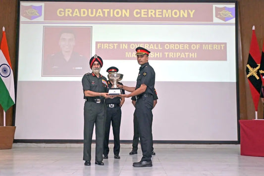 Major Rishi Tripathi Achieves Top Honors in Long Gunnery Staff Course at Devlali's School of Artillery
