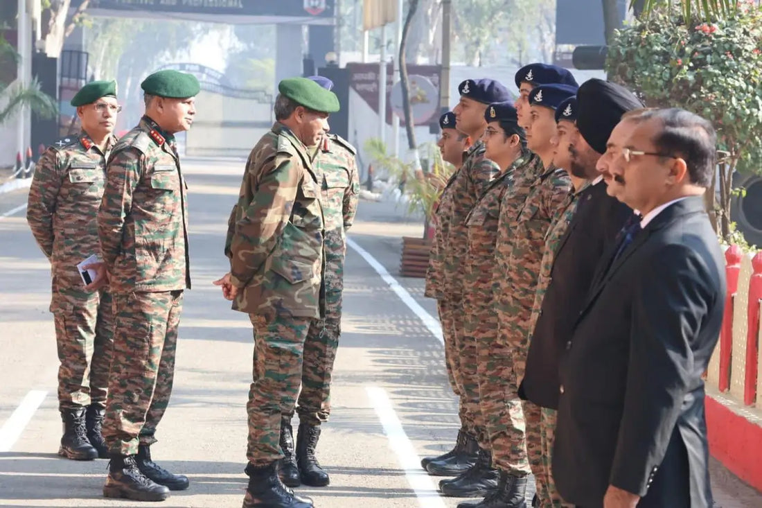 Lt Gen Manoj Kumar Katiyar Assesses Vajra Corps' Technological Advancements in Logistics Preparedness