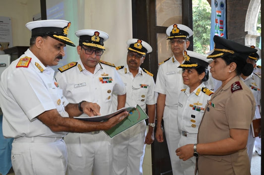 Vice Admiral Sameer Saxena Evaluates Training Excellence at Indian Navy's SOMA, INS Asvini