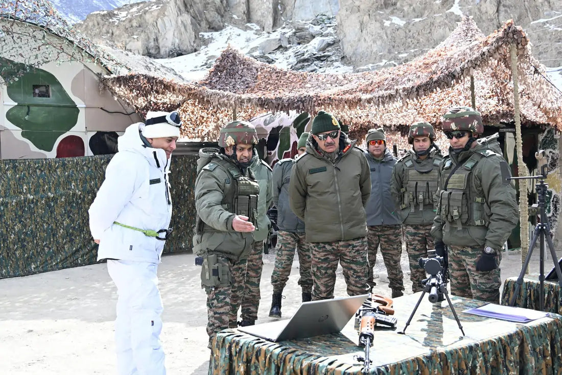 Lt Gen Hitesh Bhalla Evaluates Security and Readiness of Siachen Brigade