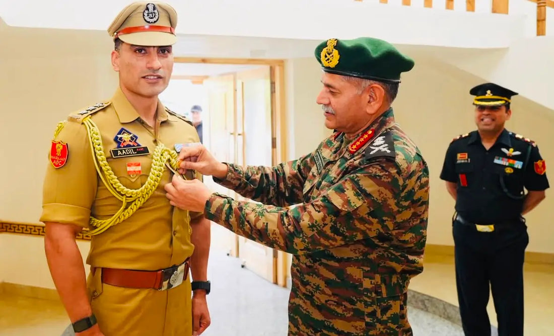 General Upendra Dwivedi Awards Sheikh Aadil with Prestigious Army Commendation Medal