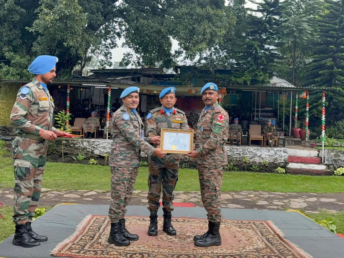 India's MONUSCO Hospital Awarded SRSG Unit Appreciation Under Colonel Rajesh W Adhau