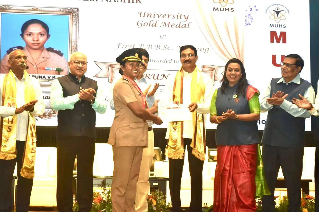 AFMC Students and Trainee Officer Receive Top Honors at MUHS Foundation Day