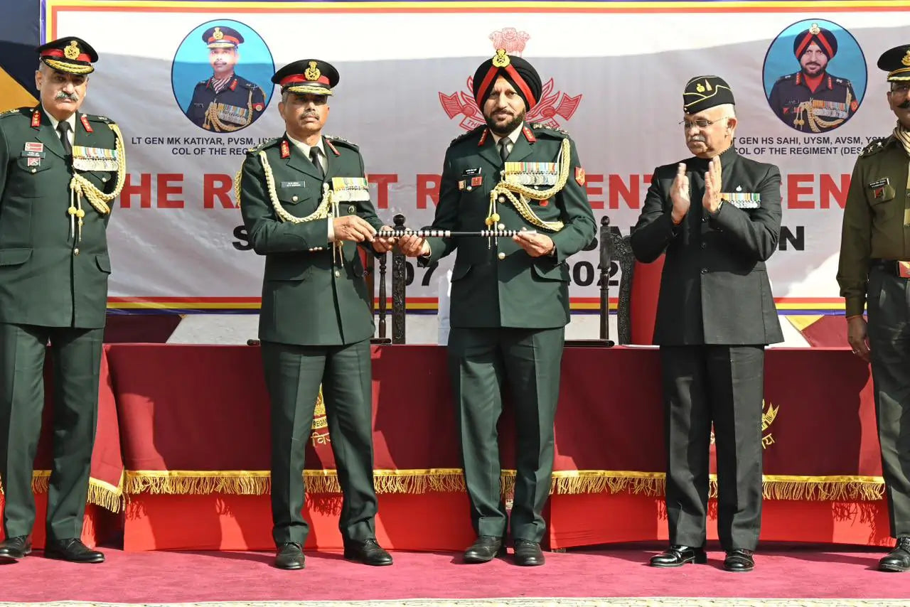 Lt Gen H S Sahi Takes Over as Rajput Regiment Hosts 33rd Biennial ...