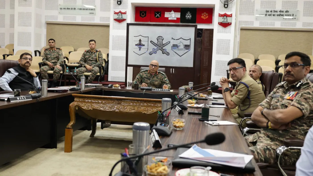 Lt Gen Pratik Sharma Leads High-Level Security Review at Nagrota, Emphasizes Enhanced Inter-Agency Collaboration