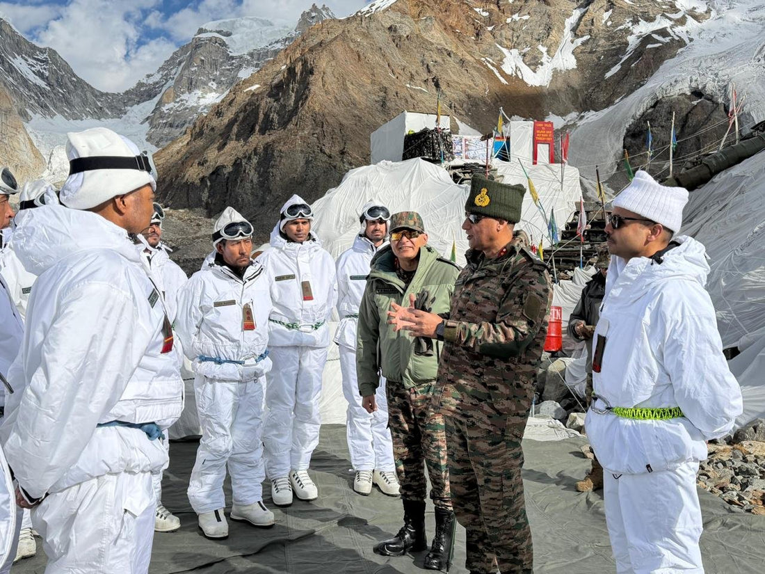 Lt Gen Madanraj Pande Evaluates Operational Preparedness at Siachen's High-Altitude Battlefield