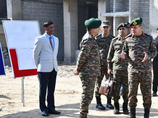 Lt Gen A.V.S. Rathee Assesses Trimshat Brigade's Readiness at Udaipur Military Station