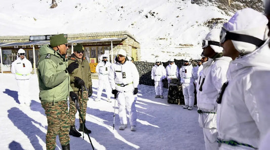 Lt Gen Pratik Sharma Assesses Operational Readiness of Siachen Brigade