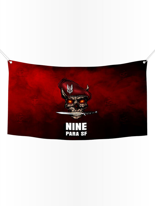 9 Para SF Special Forces Wall Flag