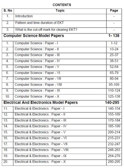 30 EKT Solved Model Papers eBook