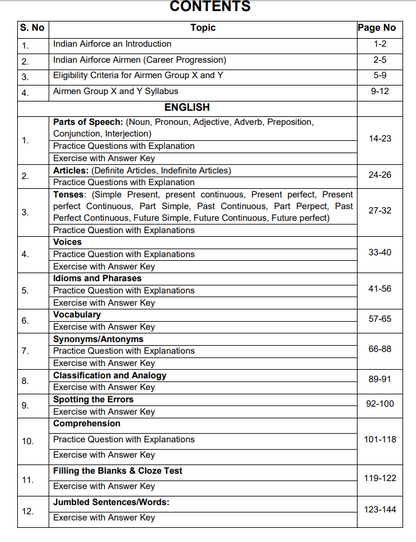 Indian Air Force Airmen Group 'Y' (Non-Technical Trades) eBook [2500+ Questions Included]