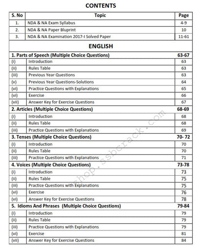 NDA Exam English eBook [1000+ Solved Questions]