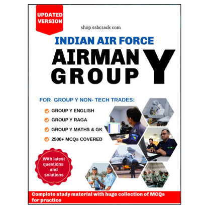 Indian Air Force Airmen Group 'Y' (Non-Technical Trades) eBook [2500+ Questions Included]