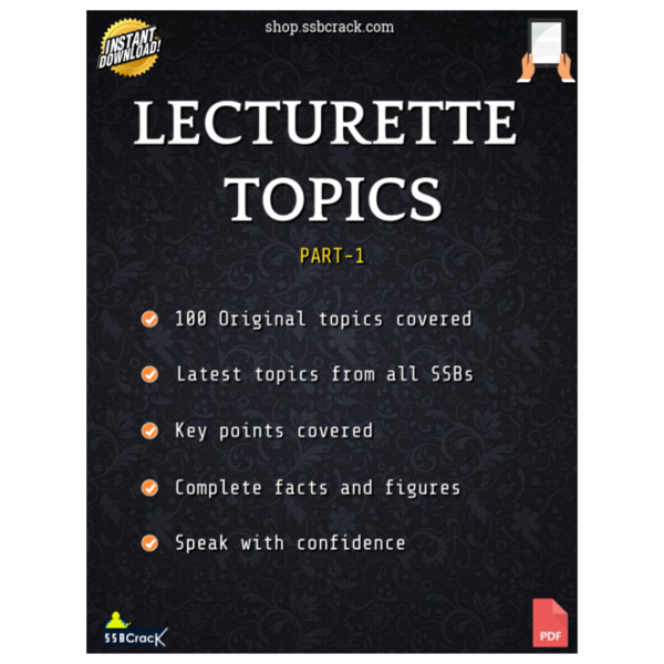 SSB Lecturette Topics Part-1 eBook [100 Topics]