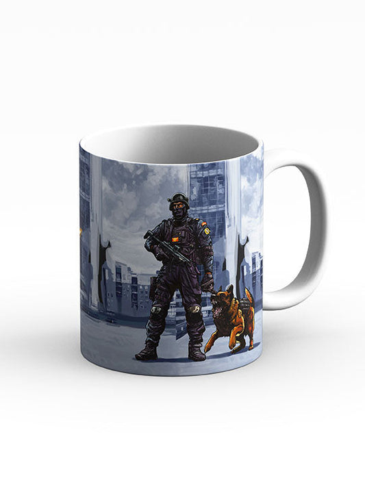 Black Cat Commando Coffee Mug