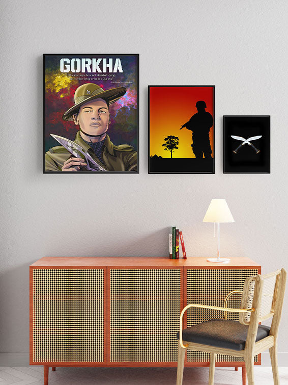 Indian Army Gorkha Poster