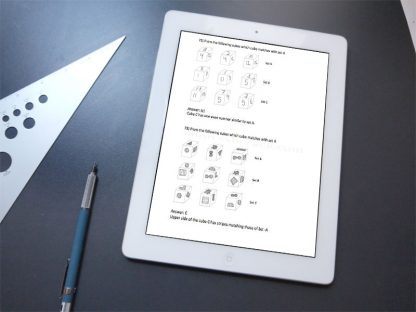 OIR Test Ebook Part 1 on Tablet